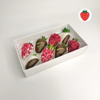 Букет Клубника в шоколаде Ирония малиновой звезды