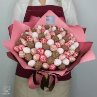 Букет Малиновый закат L