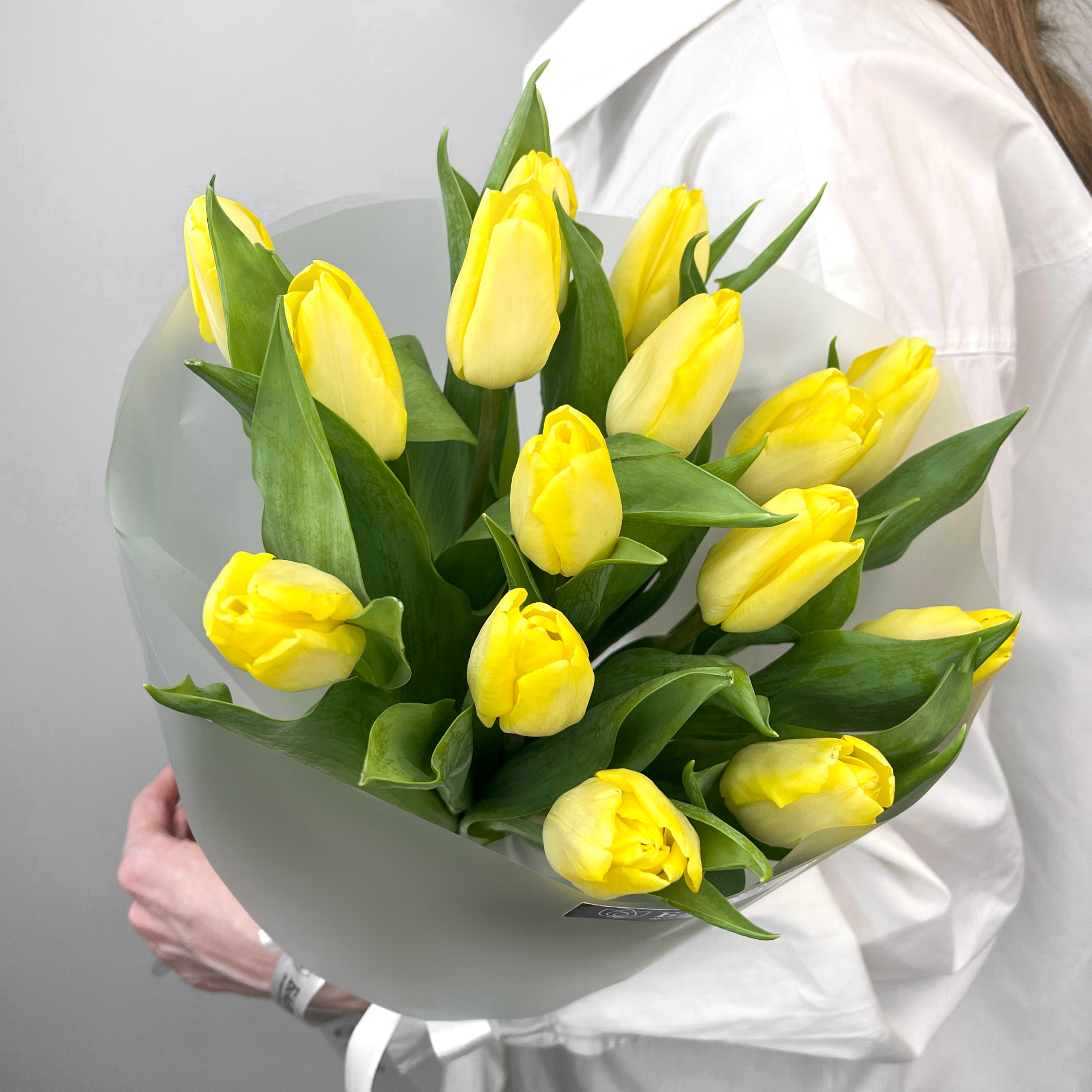 Букет Монобукет из желтых тюльпанов №1