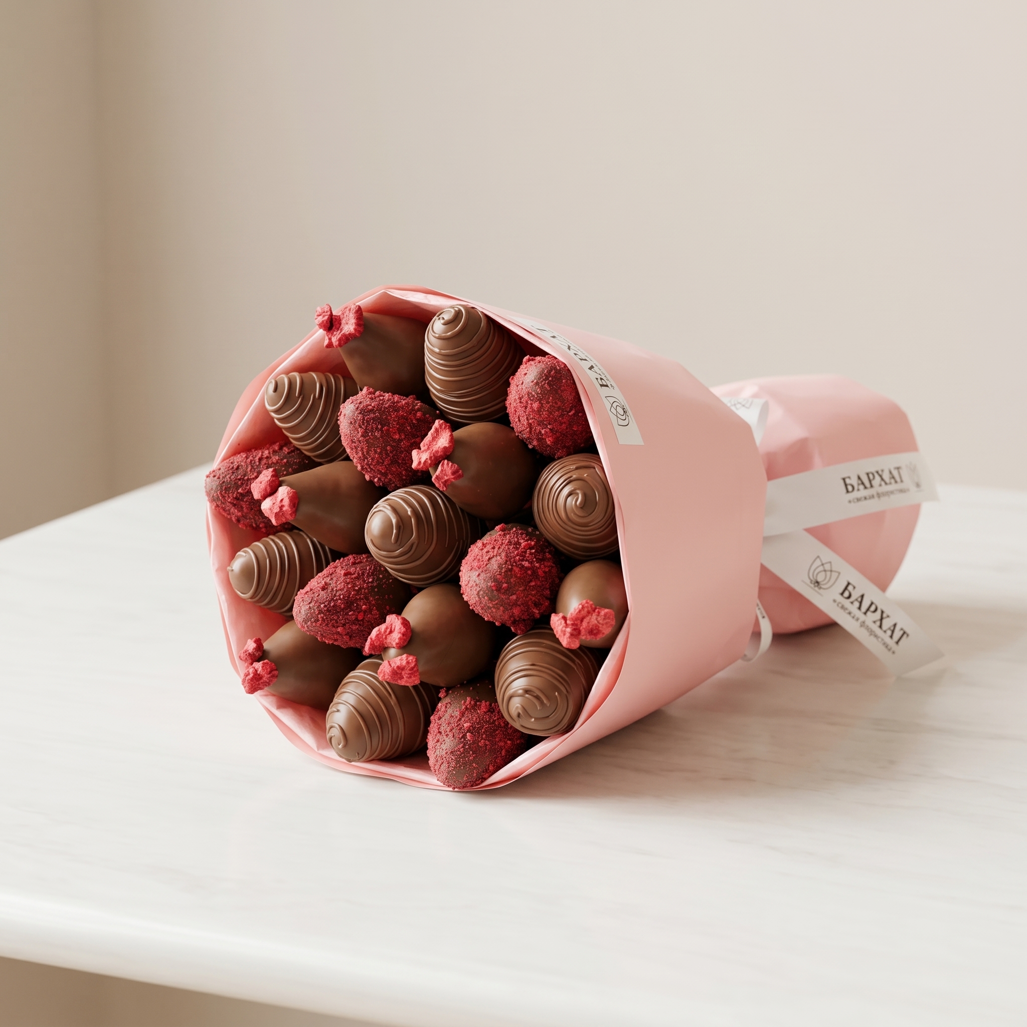 Букет Клубничная симфония