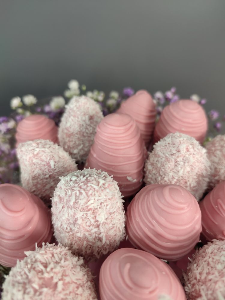 Букет Весенний джаз в розовом боксе