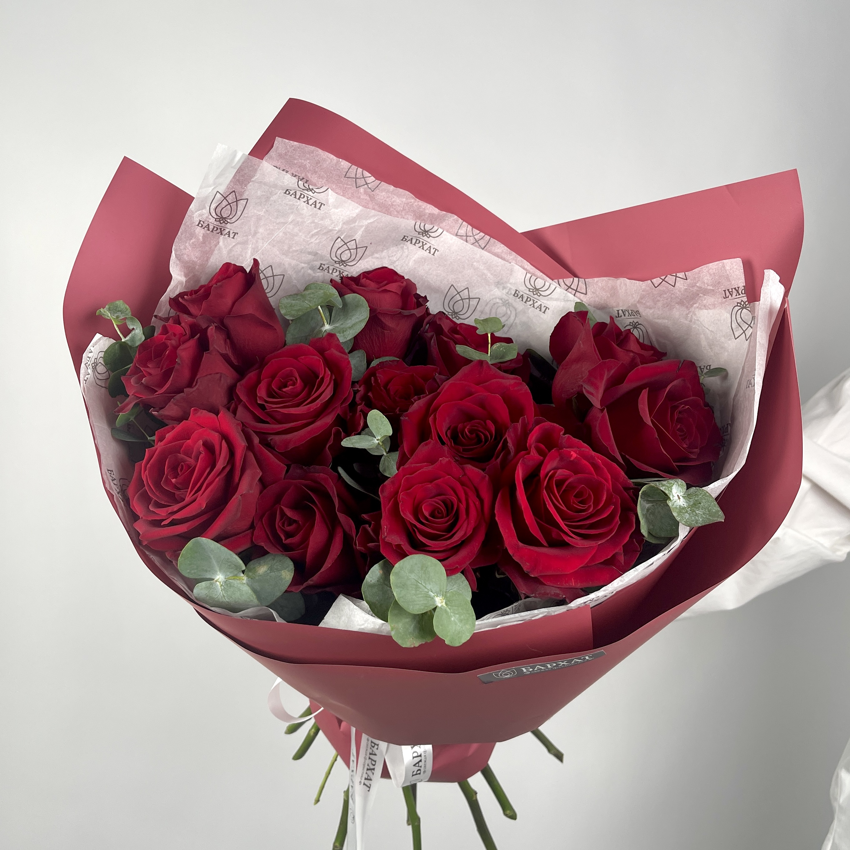 Букет Монобукет из красных роз №1