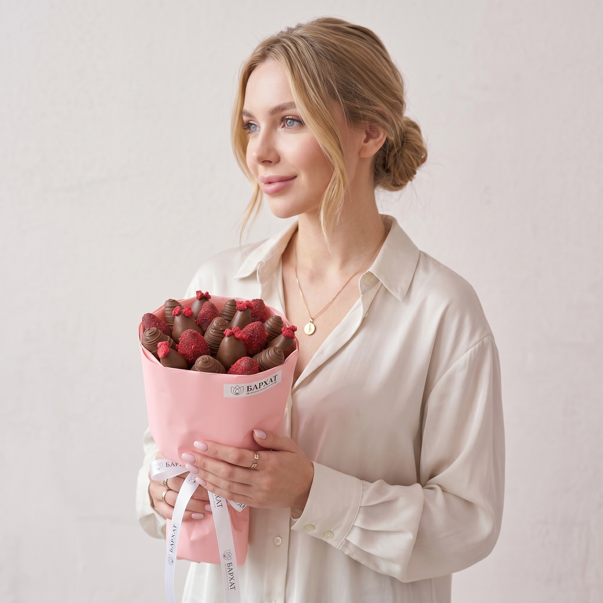 Букет Клубничная симфония