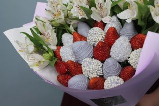 Лавандовый комплимент с альстромерией